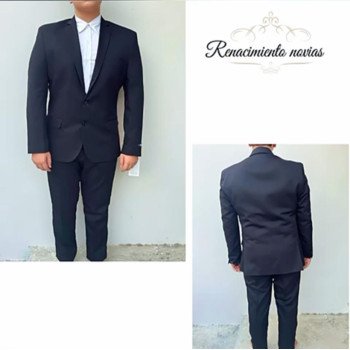 Traje Caballero Negro Corte...