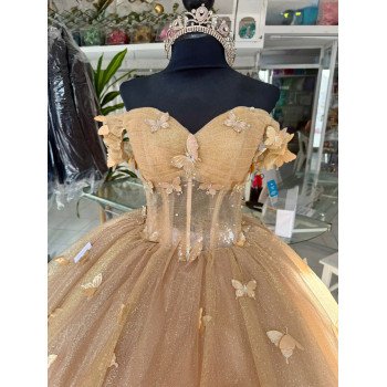 Vestido Dorado XV Años